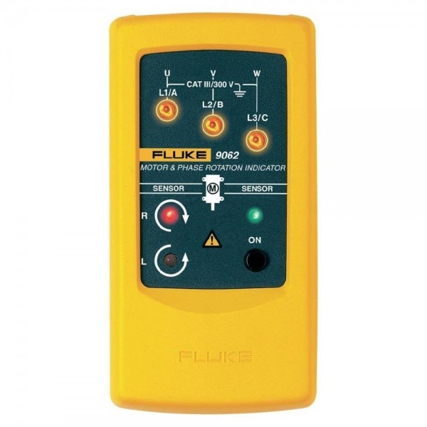 Fluke 9062 เครื่องตรวจวัดลำดับเฟส และทิศทางหมุนของมอเตอร์แบบไม่สัมผัส