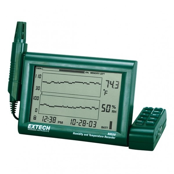 Extech RH520A-220 เครื่องวัดอุณหภูมิความชื้นแสดงผลแบบกราฟ+บันทึกค่าได้