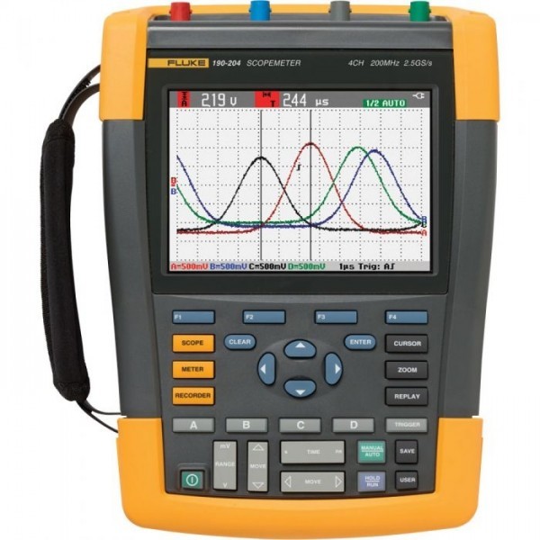 Fluke 190 Series II ออสซิลโลสโคปแบบพกพาสมรรถนะสูง สำหรับสภาพแวดล้อมสมบุกสมบันโดยเฉพาะ