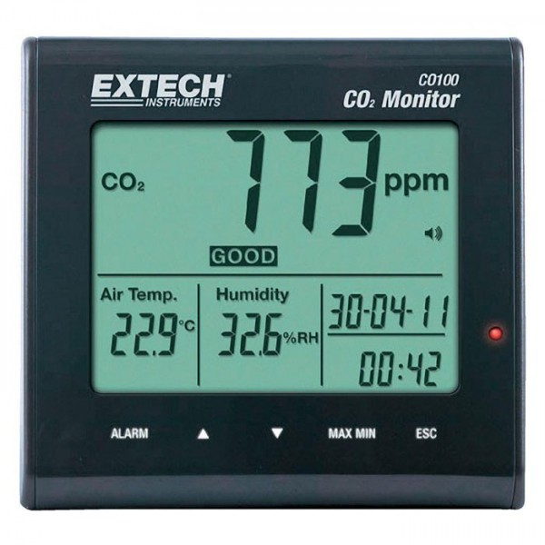 Extech CO100: Desktop Indoor Air Quality CO₂