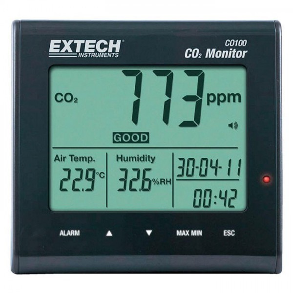 Extech CO100 เครื่องวัดก๊าซคาร์บอนไดออกไซด์ (CO2)