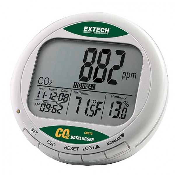 Extech CO210 เครื่องวัดก๊าซคาร์บอนไดออกไซด์ (CO2) แบบ Datalogger