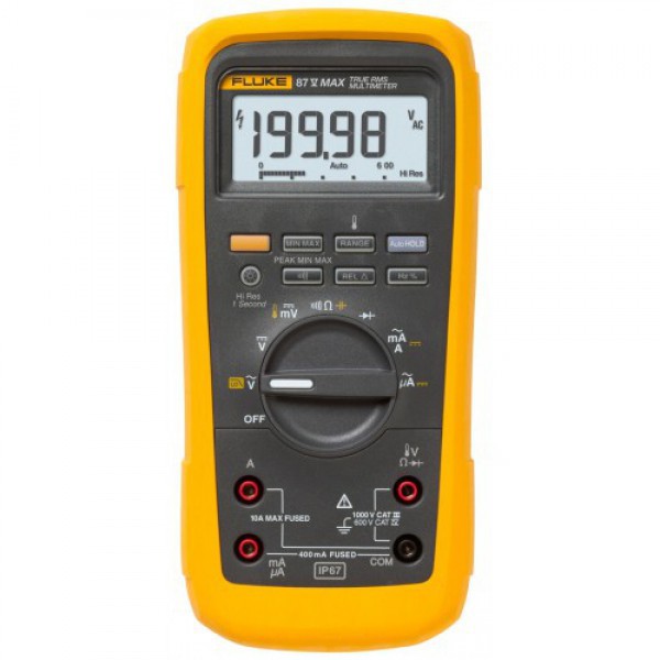 Fluke 87V MAX True-rms มัลติมิเตอร์ดิจิตอล สำหรับงานสมบุกสมบัน Fluke 87V MAX True-rms มัลติมิเตอร์ดิจิตอล สำหรับงานสมบุกสมบัน