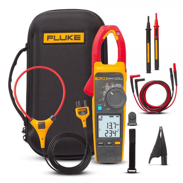 Fluke 377 FC, 378 FC Non-Contact Voltage True-rms AC/DC Clamp Meter with iFlex